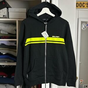 brand new balmain paris youth 14a full zip hoodie